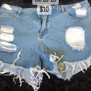 Shein denim shorts